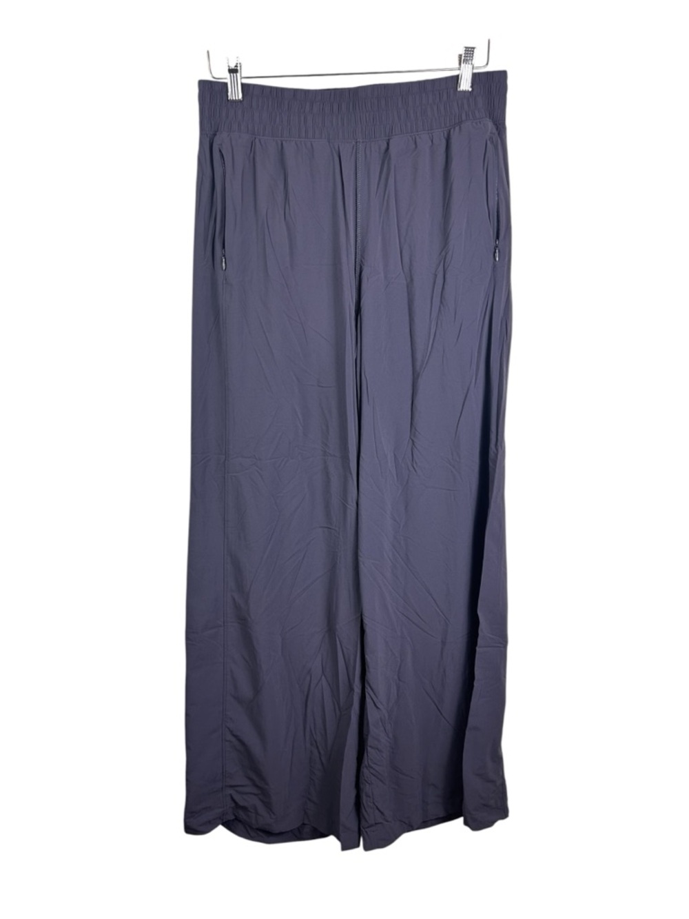 FLX women’s Wide-Leg Elastic Waist Pants in Slate Blue
